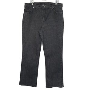 D&Co. Women's Jeans Plus Size 18WT Black Denim Casual Everyday Pants